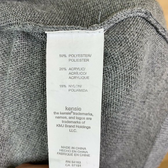 Kensie -  Stretch Crew Neck Ruffle Sweater - Picture 8 of 9